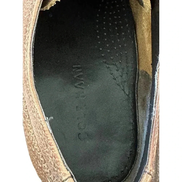 Cole Haan Grand Cambridge C12915 Brown Brogue Wingtip Oxfords Shoes Size 8.5 - Picture 7 of 8